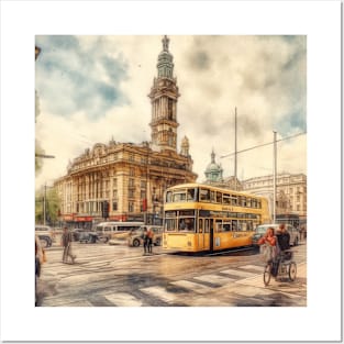 Watercolor Urban Walks -Berlin Collection- Posters and Art